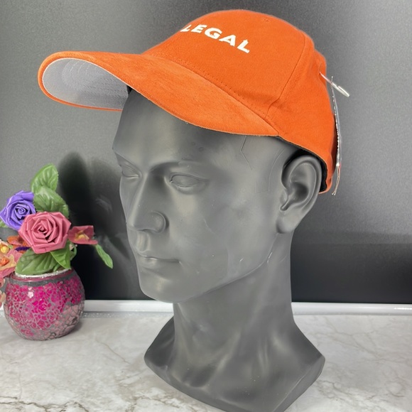 Vintage Promotion Hat for 2000’s TV Show “Just Legal”. Orange Nu Fit - Picture 8 of 8